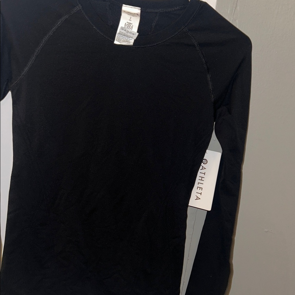 NWT Athleta Momentum Seamless Top Black- Small - Picture 4 of 6